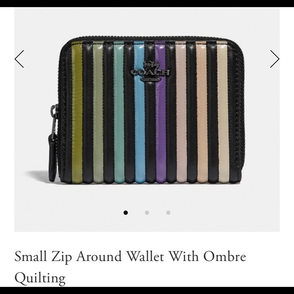 Coach Handbags - NWT Coach Ombre Quilting Wallet